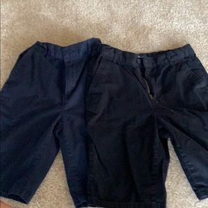 2pair of boys khaki shorts